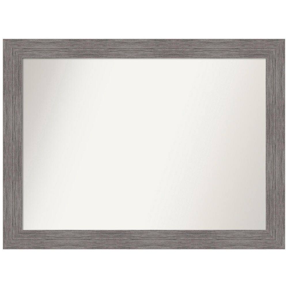 Amanti Art Pinstripe Plank Grey 43.5 in. W x 32.5 in. H Non-Beveled ...