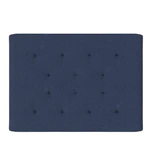 Cozey 8 in. Pocket Spring Coil Futon Mattress, Polyester Linen, Full, Indigo Blue