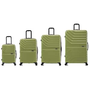 Aurum Lightweight Hard Side Spinner 4-Piece Luggage Set 20 in./24 in./28 in./32 in. Green