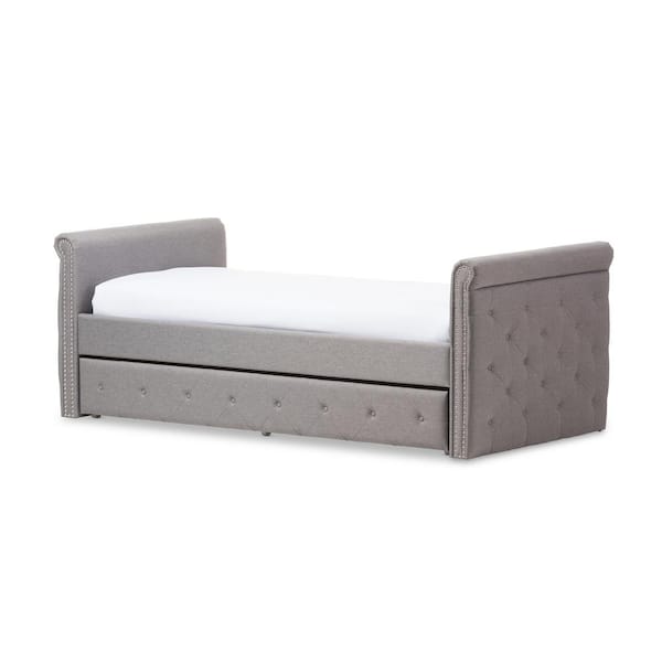 Baxton Studio Swamson Gray Trundle Day Bed 28862 7040 HD The