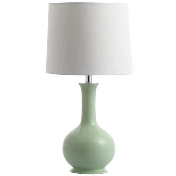 Light Green Gourd Table Lamp With, Mint Green Table Lamp Shade