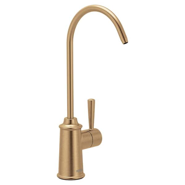 Traditional 1 Handle Beverage Faucet in Bronzed Gold