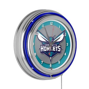 Dallas Mavericks Blue Fade Lighted Analog Neon Clock