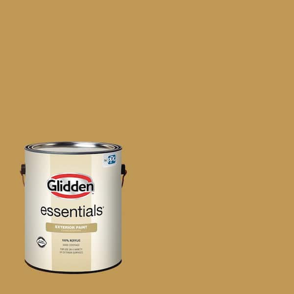 Glidden Essentials 1 gal. PPG1106-6 Amaretto Sours Semi-Gloss Exterior Paint