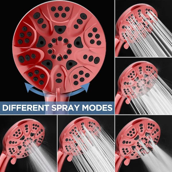 Wudkey 5-Piece Bath Accessory Set, 6-Mode High Pressure Handheld