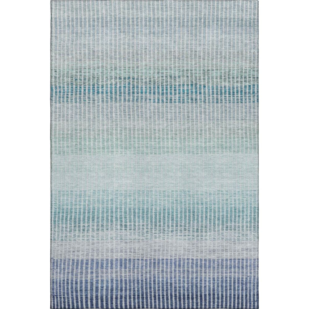 Mayfield Premium Machine Washable Abstract AMF2313 Blue 3 ft. x 5 ft. Area Rug price history on PriceWatchPro