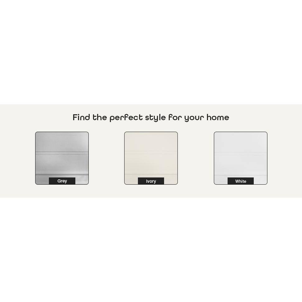 Ivory Cordless Blackout Roman Fabric Shade 64" x 30"