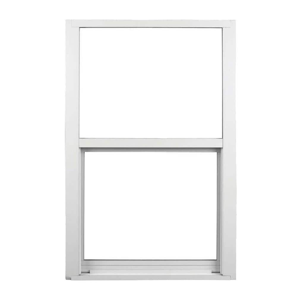 Ply Gem 36.25 in. x 62.25 in. 400 Series White Aluminum Single Hung ...