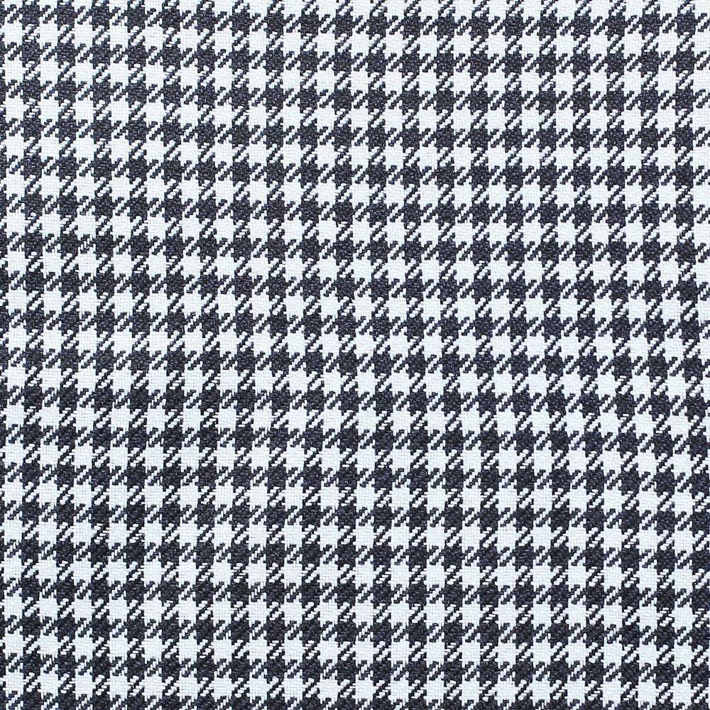 Black Houndstooth Jacquard 18" Square Pillow Covers Set of 2