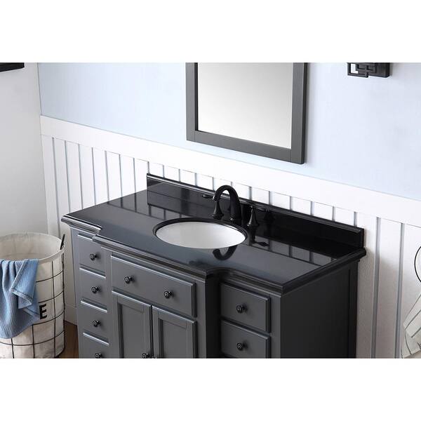 Home Decorators Collection Heartside 48, Black Granite Vanity Top With Sink