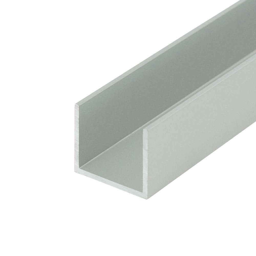 0.875 in. D x 0.75 in. W x 48 in. L Finished Anodized Satin Metal Aluminum U-Channel Moulding Fits 3/4 in. Board(3-PACK) price history on PriceWatchPro