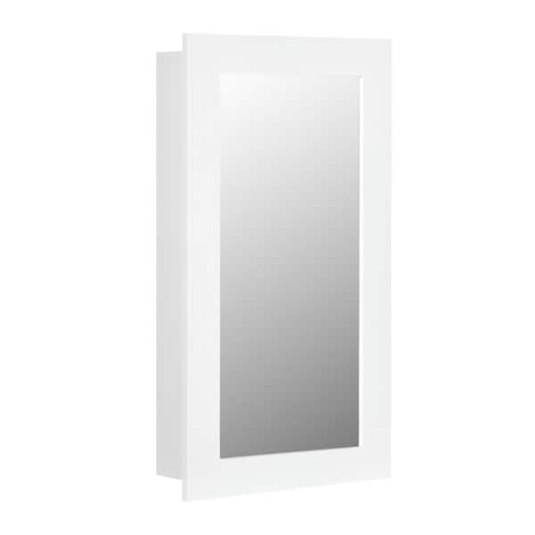 FORCLOVER 15.75 in. W x 28 in. H Wall Mounted Rectangular Medicine Cabinet with Mirror
