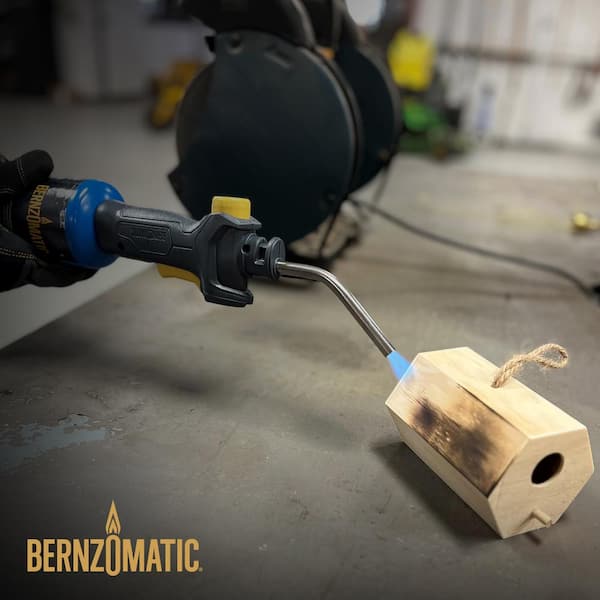 Bernzomatic - Basic Torch Kit with 14.1 oz. Propane Fuel Cylinder and Adjustable Flame