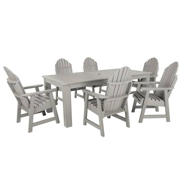 Highwood Hamilton 7-Pieces 84 in. x 42 in. Rectangular Dining Set