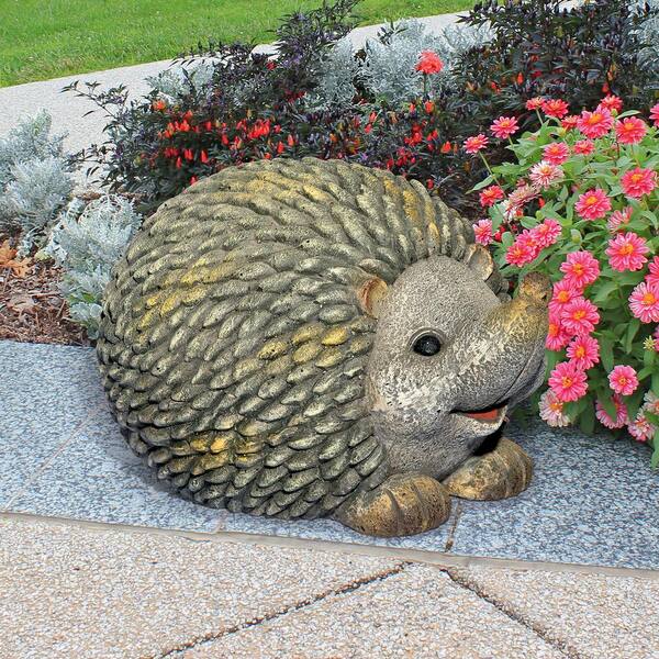Large Hedgehog Statue forest Animal Sculpture wildlife Garden Decor figurine  Yard Outdoor Lawn Ornament Lifelike decorative Statuette 