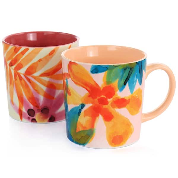 Vibrant Multicolor Pot Shaped Tea Cups Set Of 6 - WallMantra