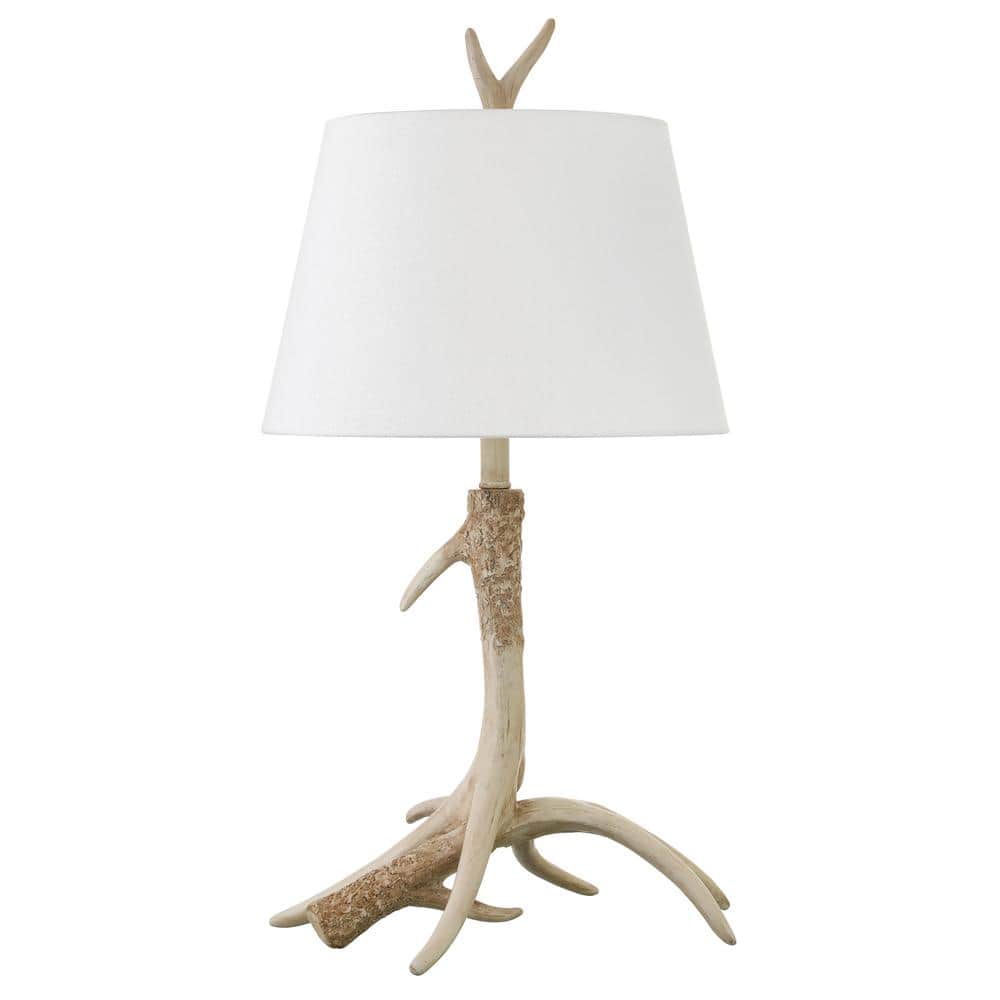 Meyer&Cross Ellsworth 26.75 in. Antique Faux Antler Table Lamp with ...