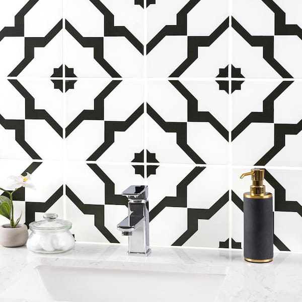 Gia 8 in. x 8 in. Matte Porcelain Encaustic Floor and Wall Tile (371.52 sq. ft./Pallet)