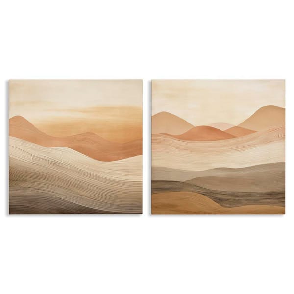 Sweeping Desert Dunes by Irena Orlov 2-Pieces Unframed Nature Graphic Art Print 17 in. x 17 in.