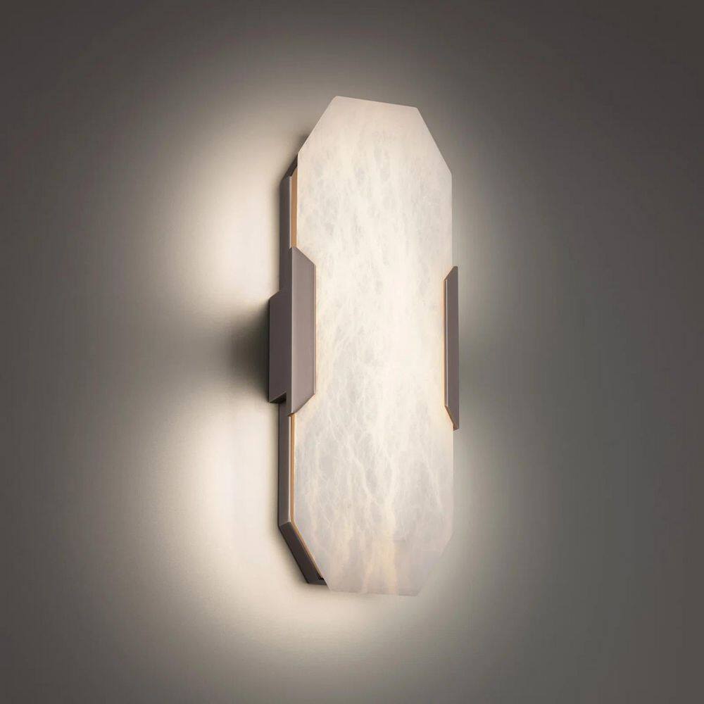 36 in. 3-Light Dimmable Black Bathroom Wall Sconce with Faux Alabaster Shade for Living Room, Bedroom, Foyer (1-Pack) price history on PriceWatchPro