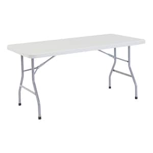 60 in. Grey Plastic Folding Banquet Table