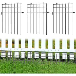 10 Panels No Dig Barrier Fence Rustproof Metal Garden Fencing, 17 in. H x 10 ft. L