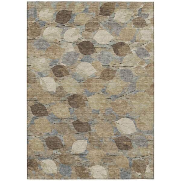 Chantille Machine Washable Indoor/Outdoor Abstract ACN2444 Beige 5 ft. x 7 ft. 6 in. Area Rug
