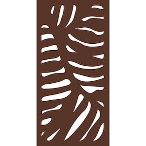 4 ft. x 2 ft. Espresso Brown Decorative Composite Fence Panel in Cabo Design