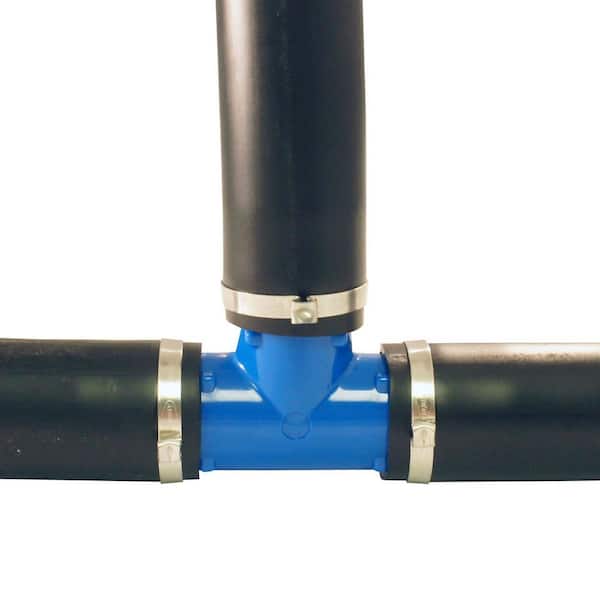 Apollo 1-1/4 in. Barb Insert Blue Twister Polypropylene Tee