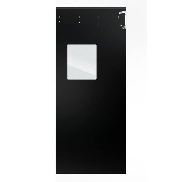 Aleco ImpacDor Optima 1/4 in. x 48 in. x 96 in. Single-Ply Black Impact Door