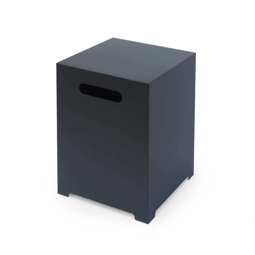 Gray Iron 40-Inch Square Gas Fire Pit Table