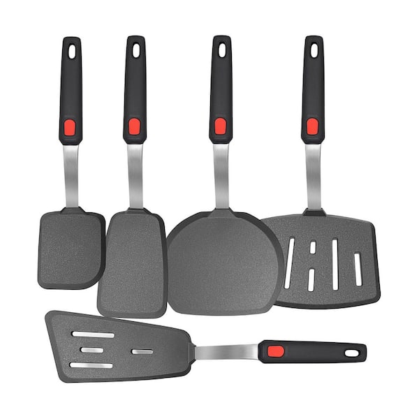 Mixed 5 Piece Silicone Spatula Set 600F Heat Resistant Flexible Kitchen Cooking Utensils Dishwasher Safe Nonstick