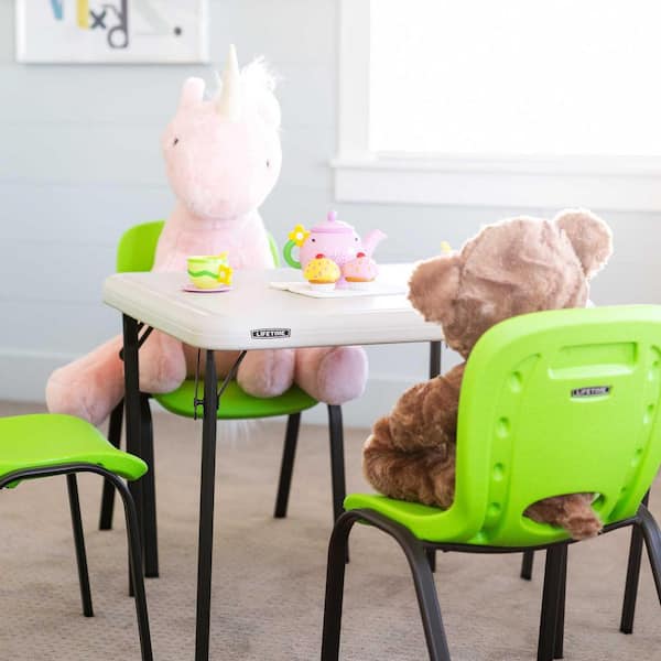 Lifetime Lime Green Stacking Kids Chair (Set of 4) 80473 Lifetime Lime Green Stacking Kids Chair (Set of 4) 80473