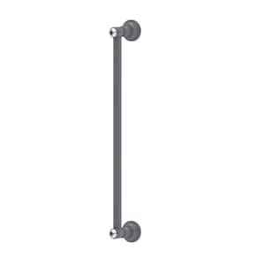 Carolina Crystal Collection 18 Inch Refrigerator Pull in Matte Gray