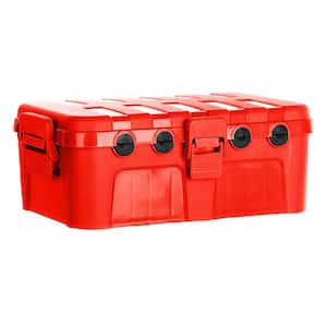 Large Outdoor Electrical Box, IP54 Waterproof Extension Cord Cover Weatherproof, Protect Outlet, Plug, Socket in Red