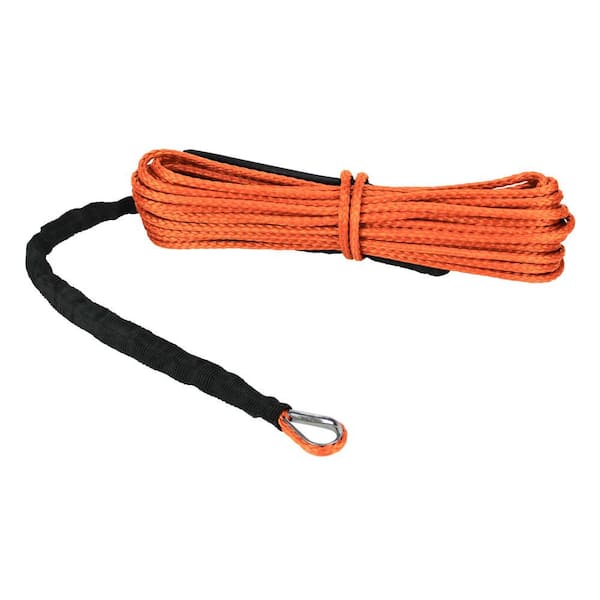 Extreme Max The Devils Hair Synthetic ATV / UTV Winch Rope - Orange  5600.3203 - The Home Depot