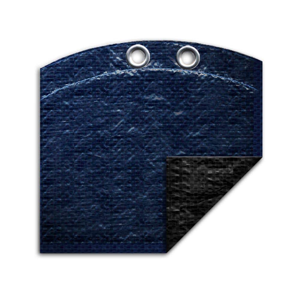 Classic Navy Blue 18 ft Round Winter Pool Cover