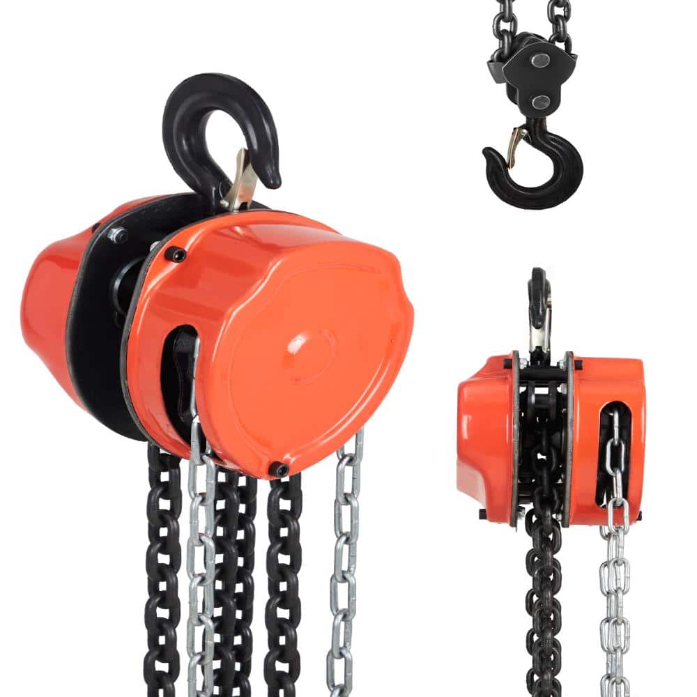 5 Ton 11000 lbs Capacity Heavy Duty Manual Chain Hoist, G80 Galvanized Steel, 10 FT Lift Height, Double Hooks price history on PriceWatchPro