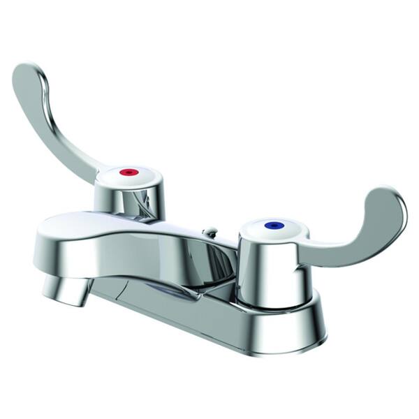 EZ-FLO Traditional Collection 4 in. Centerset 2-Handle Bathroom Faucet in Chrome Less Pop-Up