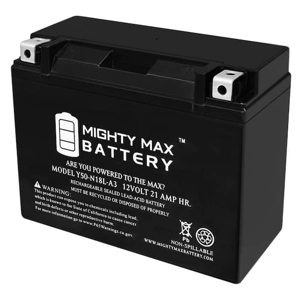 MIGHTY MAX BATTERY Y50-N18L-A3 Battery for HONDA GL1100 Gold Wing 1100CC 1980-'83