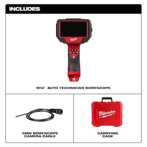 M12 12V Lithium-Ion Cordless Auto Technician Borescope (Tool Only)