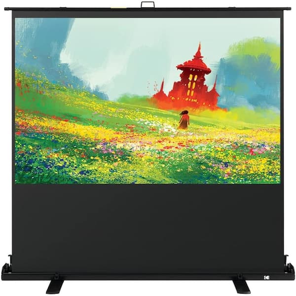 Kodak 60 in. Projector Screen, Portable Pull Up Projector Screen and Stand with Handle