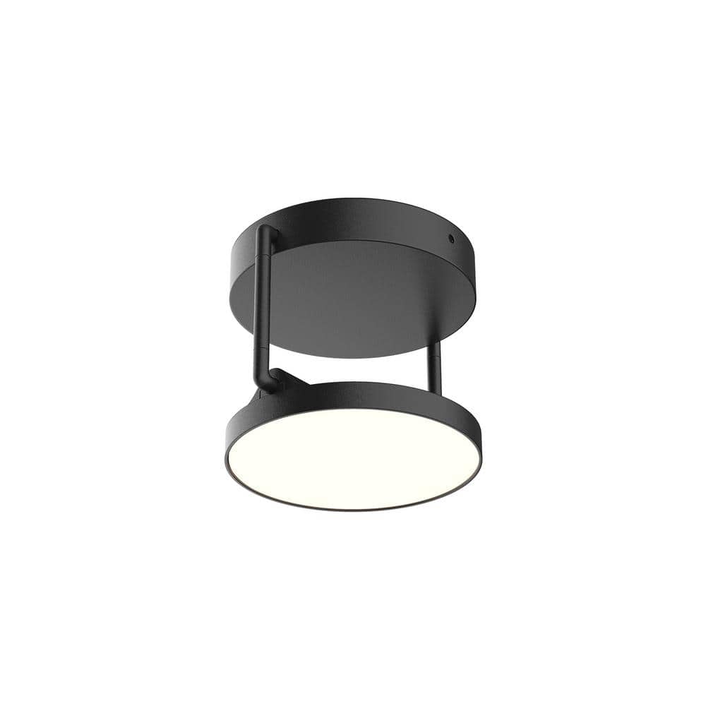 Novel 5 in. 1 Light 8-Watt Black Integrated LED Semi-Flush Mount price history on PriceWatchPro