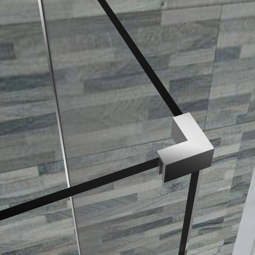 Bromley GS 63" x 72" Frameless Chrome Hinged Shower Enclosure