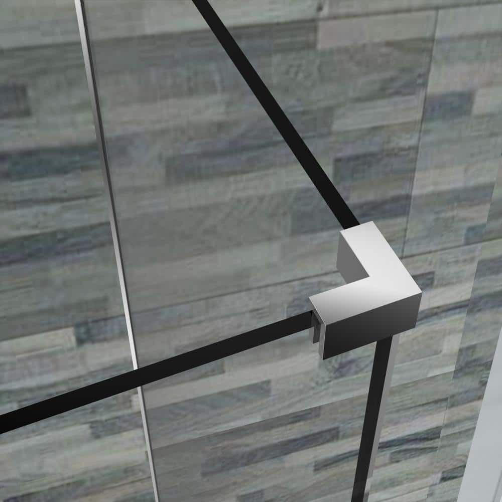 Bromley GS 63" x 72" Frameless Chrome Hinged Shower Enclosure