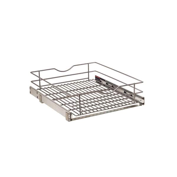 Simply Put 17 in. Single Tier Wire Soft-Close Pullout Basket