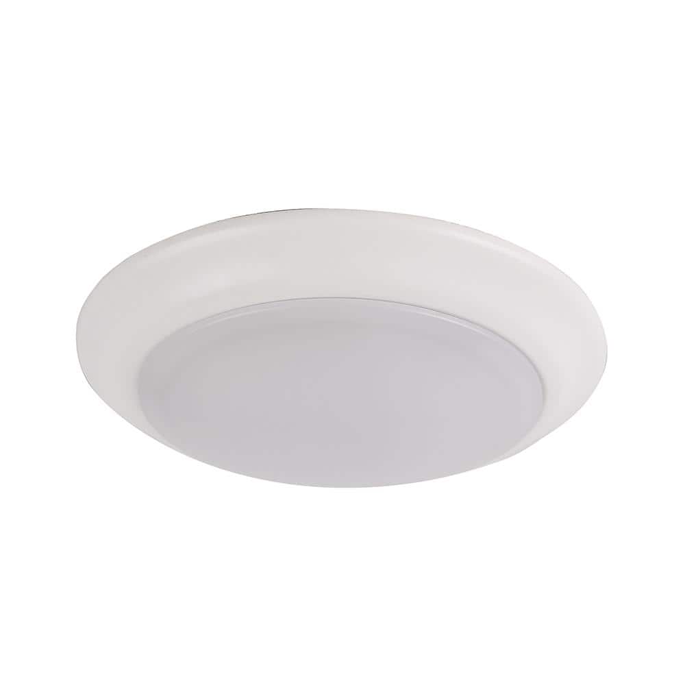 Tyler 7.25 in. 1-Lights Matte White LED Flush Mount