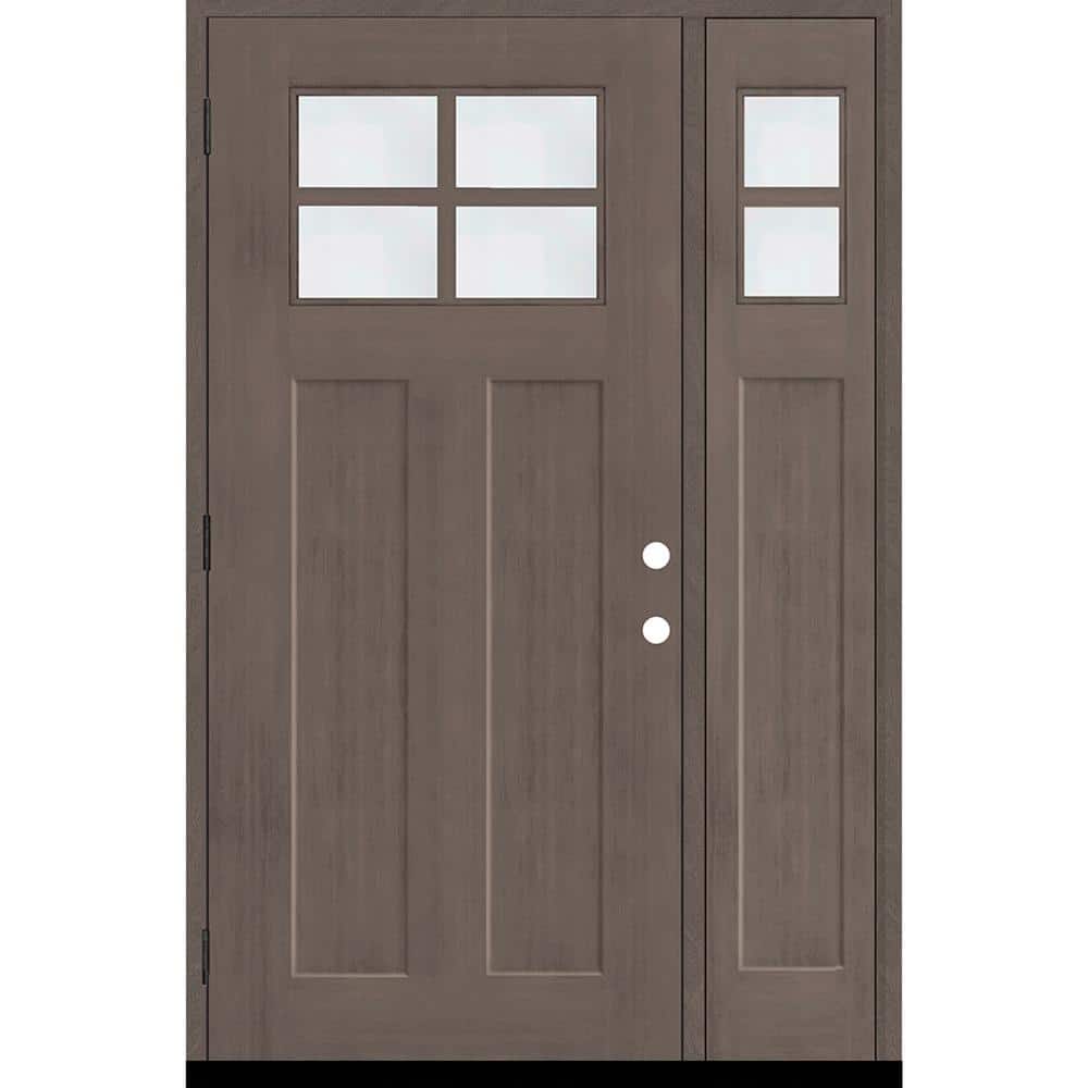 Regency 53 in. x 80 in. RHOS 4L-1/4Toplite Clear Glass Ashwood Stain Fir Grain Fiberglass Prehung Front Door w/14 in. SL price history on PriceWatchPro