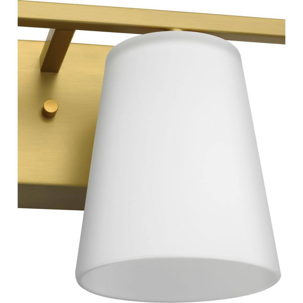 Brushed Gold 4-Light Dimmable Bath Vanity Fixture