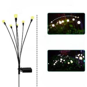 Solar Garden Lights, 10LED Starburst Swaying Light, Sway by Wind, Solar Firefly Lights Outdoor Waterproof